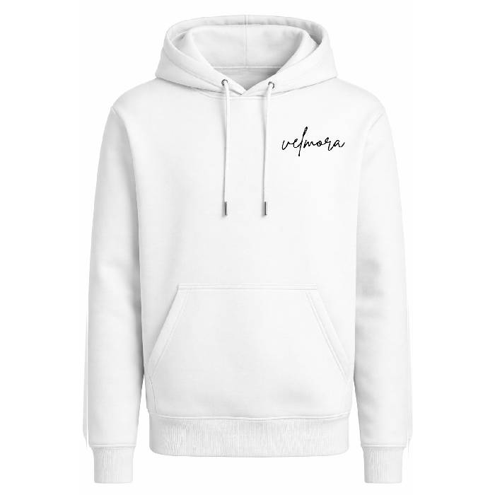 Velmora Signature white Hoodie