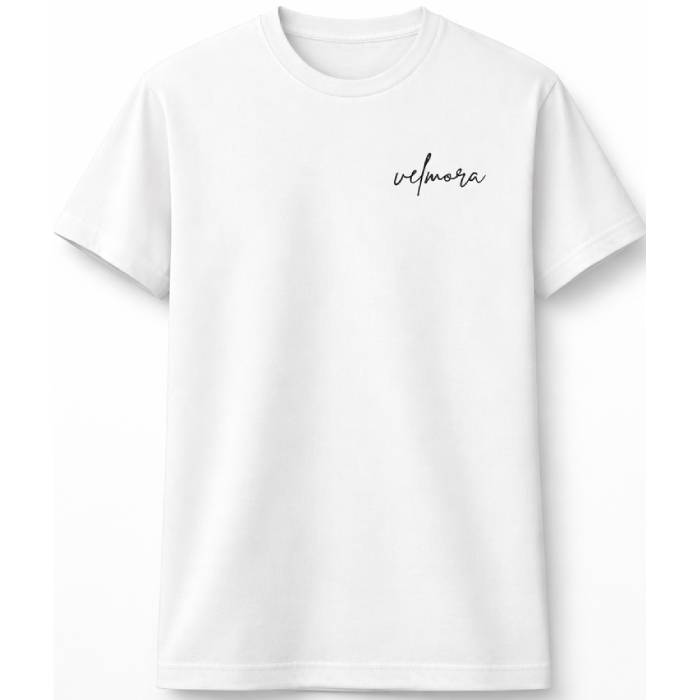 Velmora Signature White Tee